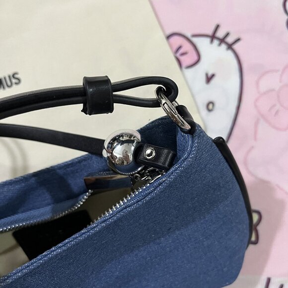 Jacquemus Blue Canvas Denim Shoulder Bag - Picture 9 of 10